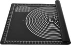 Super Kitchen Non-Slip Silicone Pastry Mat 28 x20 for Non Stick Baking Mats, Countertop Placemats, Dough Rolling, Kneading/Fondant/Pie Crust Pad