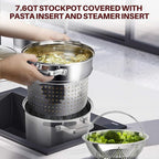 Duxtop Professional Stainless Steel Induction Cookware Set, 19PC Kitchen Pots and Pans Set, Heavy Bottom with Impact-bonded Technology
