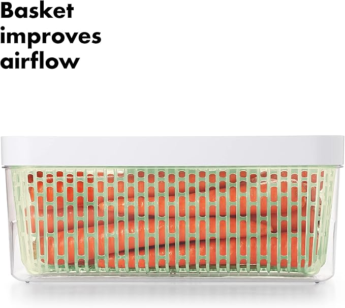 OXO Good Grips GreenSaver Produce Keeper - Large,White (Pack of 4)