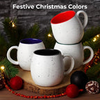 LIFVER 20 Ounces Coffee Mugs Set of 4, Large Ceramic Coffee Mugs with Handles for Coffee Tea Hot Cocoa, Espresso Cups Gifts for him her, Jumbo Soup Mugs Set of 4