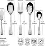 Mikasa Novaro 45-Piece 18/10 Stainless Steel Flatware Set, Service For 8