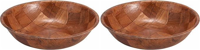 Winco WWB-10 Wooden Woven Salad