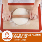 STATINT Non-Stick Silicone Baking Mat, Premium Food Safe - Pack of 4
