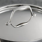 Tramontina Signature Tri-Ply Clad Stainless Steel 2-Quart Sauce Pan with Lid, Induction-Ready, Dishwasher-Safe, NSF-Certified, Made in Brazil