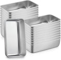 P&P CHEF Loaf Pan Set, 9 x 5 Inch Bread Pans, Stainless Steel Loaf Toast Baking Pans For Bread Meatloaf Lasagna Cake, Healthy & Non Toxic, Oven Safe& Easy Clean, (Silver, 20Pcs)