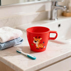 10 oz Coffee Cups Eco-Friendly, Shatter-Resistant Mug with Hanging Ears | Thickened Porcelain-Like Material | Suitable for Both Commercial and Home use(6-pack)(Red)