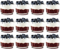 Vikko Small Glass Bowls, 7 Ounce Glass Dessert Cups, Set of 12 Dessert Bowls, Parfait Glasses, Stackable Bodega Glasses, Tasting Glasses, Custard Cups, Short Glasses - 3.2" x 2.2”