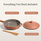 Our Place Mini Always Pan | 8.5" Ceramic Pan with Modular Lid & Beechwood Spatula | Patented 10-in-1 Nonstick, Non-Toxic Cookware Made Without PFAS | Induction & Oven-Safe up to 450°F | Spice