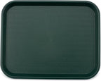 Carlisle FoodService Products Cafe Plastic Fast Food Tray for Cafeteria, 14" x 18", Green (Pack of 2)