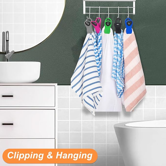 12 Pack Chip Clips, Bag Clips, Office Paper Clamps, Binder Clips, Food Clip Heavy Duty, Magnetic Clip for Food Storage, Snack, Fridge, Kitchen