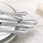 Lazycorner Silverware Set for 8, 40-Piece 18/10 Stainless Steel Flatware Set, Mirror Polished Modern Cutlery Set include Fork Knife Spoon Set(Dishwasher Safe)