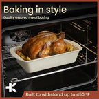 Nonstick Loaf Pan Set Pack of 2, 10.2" & 11" Large Baking Bread Pan, Oven Safe Up to 450°F, PFOA, PFOS, PTFE Free, Space Saving Stackable Design, Stain Resistant, Dishwasher Friendly, White Marble