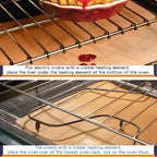 3 Pack Oven Liners for Bottom of Oven, Large Reusable Oven Mat for Bottom of Electric Gas Oven Toaster Oven Liner Microwave Grill, Heavy Duty 100% Non-Stick, BPA and PFOA Free, 23.62x15.75in