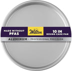 Wilton 10 Inch Round Cake Pan, Even Heating Aluminum Bakeware, Made without PFAS, Packaging May Vary