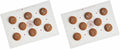 King Arthur Baking Company Cookie Mat, Oven Safe Silicone Reusable Baking Mat, For Precise Cookie Dough Spacing And Placement, Fits Half-Size Pans (Pack of 2)