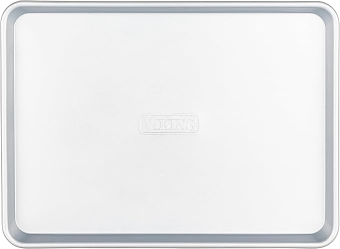 Viking Premium 18-Inch Nonstick Baking Sheet Pan, Made without PFAS, Heavy Gauge Aluminized Steel Cookie Sheet with Reinforced Iron Frame, Oven Safe to 475F