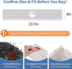 Kitchen Faucet Mat, Diatomite Sink Faucet Mat Splash Guard for Kitchen, Water Absorbing Stone Tray for Sink, Quick Drying Faucet Mat for Kitchen Sink, Absorbent Stone Drying Tray for Bathroom Counter