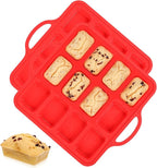 Silicone Mini Loaf Pan, 12 Cavities Metal Reinforced Frame Nonstick Food Grade for Baking Mini Bread, Brownie, Cornbread, Cheesecake and Chocolate (2 Pack)
