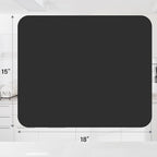 WISELIFE Dish Drying Mat Super Absorbent Drying Mat Large Dish Drying Mats for Kitchen Counter Easy Clean Dish Mat Kitchen Drying Mat15"x 18" Classic Black