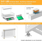 Saydear Under Sink Organizer Storage 2-Tier Premium Metal Pull-Out Kitchen Cabinet Organizer with Sliding Drawer, Height Adjustable, Heavy Duty for Kitchen & Bathroom Organizers 1 Pack White