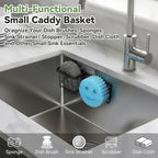 LANDNEOO [Space Saving] Sponge Holder for Kitchen Sink, Great for Scrub Daddy/Scrub Mommy Sponges, Rust-proof Sink Sponge Caddy Organizer for Dish Brush, Scrubber - with Suction Cups & Hooks, Black