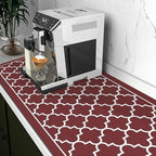 WISELIFE Dish Drying Mat Super Absorbent Drying Mat Large Dish Drying Mats for Kitchen Counter Easy Clean Dish Mat Kitchen Drying Mat18"x 36" Stylish Red