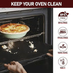 3 Pack Oven Liners for Bottom of Oven, Large Reusable Heavy Duty Oven Liners Protector Mats for Gas Oven Electric Oven Baking Sheet Toaster Microwave Grill, Nonstick BPA and PFOA Free, 23.62x15.75 in