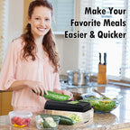 15-in-1 Vegetable Chopper, Kitchen Gadgets with 10 Blades, Veggie, Food, Onion Chopper, Cucumber Slicer, Versatile Mandoline, Includes Egg Separator & Finger Guard, Green