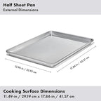 OXO Good Grips Non-Stick Pro Clear Coated Metal Bakeware Half Sheet Pan, Baking Sheet