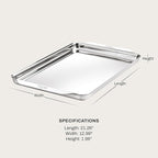 All-Clad Stainless Steel Bakeware, Half Sheet Pan, 11.5 x 17 inch
