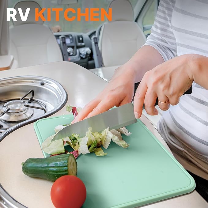 Portable Camping Cooking Utensils Set, Camp Kitchen Set with Organizer Bag, RV Essentials Outdoor Cooking Utensil Kit for Travel, Picnics, Camping, BBQs, Parties
