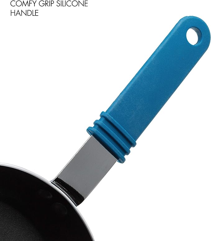 Ecolution Kitchen Extras 5-1/2-Inch Fry Pan, Mini, Blue (Pack of 3)