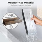 Magnetic Spice Rack for Refrigerator, Kitchen Organizer and Storage Shelf, Clear (6 Pack)…