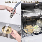 Sponge Holder for Scrub Daddy with Suction Cups and Drain Spout Kitchen Sink Caddy Organizer, Soap Dishes Holder Accessories Rack, Dishwasher Safe - 4.7"x4.7", Sand Color