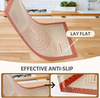 Silicone Baking Mat, 24" x 16" Baking Mat, Pastry Rolling Sourdough Baking Mat Supplies for Making Pizza, Pie, Cookies, Bread
