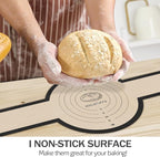 Silicone Bread Sling for Dutch Oven, 2 PCS Non-Stick & Easy Clean Reusable Silicone Bread Baking Mat with Long Handles, Easy to Transfer Sourdough Bread (Oval and Round, Black)
