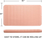 MicoYang Silicone Dish Drying Mat for Multiple Usage,Easy clean,Eco-friendly,Heat-resistant Silicone Mat for Kitchen Counter or Sink,Refrigerator or Drawer Liner Pink 4XL 32 inches x 18 inches