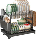 Kitchen Utensil Drying Rack with Drainage Tray, 11.8 Inches Deep × 16.5 Inches Wide Tray for Versatile Storage. Cup Organiser,Kitchen Organization and Storage