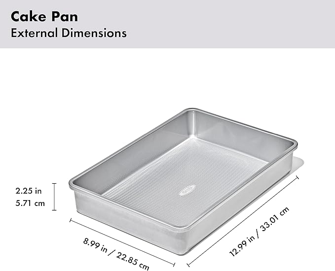 OXO Good Grips Non-Stick Pro Clear Coated Metal Bakeware Cake Pan 9 x 13 in, Baking Sheet