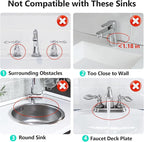 24 Inch Longer Faucet Mat for Kitchen Sink [5°Slope Fast Self-draining]Bathroom Kitchen Sink Splash Guard Silicone Sink Faucet Mat Splash Guard Kitchen Sink Area Tidy Splash Faucet Guard Draining Mat