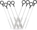 Buenalife Heavy Duty Cleaning Brushes Set of 8 - Extra Long Straw Cleaners for Metal and Plastic Reusable Drinking Straws, to Clean Small Spaces, Sippy Cups, Water Bottles - Sturdy Hard Brush Bristles