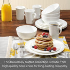 Mikasa 5224193 Ciara 16-Piece Dinnerware Set, Service for 4