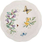 Lenox Dinnerware Set, Butterfly Meadow 18-Piece Set, Service For 6, White Porcelain, Butterfly And Flower Designs, Plates And Bowls Sets, Dishwasher Safe, Home & Kitchen (18 Pieces, Assorted)