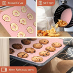 Silicone Baking Mat, 12 IN x 10 FT Free Cutting Baking Sheet, Non-Stick Reusable Dough & Pastry Mat, Non-Slip Silicone Mat Roll for Air Fryer Liner, Freeze Dryer, Oven Baking Pan, Kitchen Counter