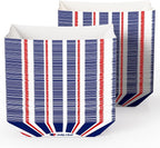 JOLLY CHEF 2lb Paper Food Trays, 250 Pack Paper Food Boats Disposable Serving Boats for Gameday,Food Holder Trays for Snacks French Fries Nachos Hot Dog Tacos BBQ Party