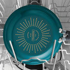 Tramontina Porcelain Enamel Non Stick 3-Pack Frying Pans, Skillet Set with Reinforced Nonstick Coating, Dishwasher and Oven Safe (Teal)
