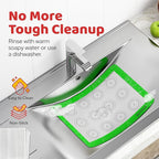 HOTPOP Silicone Baking Mats 0.75mm - Non-Stick Silicone Sheets for Bake Pans and Rolling with Outlines for Pastries - Silicone Baking Sheet - Macaron/Pastry/Cookie/Bun/Bread Making (3 QUARTER SIZE)