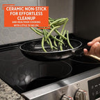 IMUSA 10” Bistro Ceramic Nonstick Fry Pan with Bakelite Handle