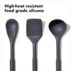 OXO Good Grips 3-Piece Silicone Utensil Set, Gray, One size