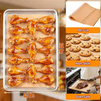 YUANYE 400PCS Parchment Paper Baking Sheets, 12"x16" Unbleached Precut Half Parchment Paper for Baking, Non-Stick Baking Paper for Baking, Grillin, Steaming Bread Cookies, Oven, Air Fryer, Microwave